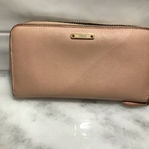 Large Pink Fendi Wallet